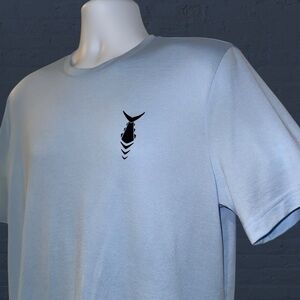 TunaSkin Echo Performance Tee Men’s L Blue Recycled Athletic Golf Shirt